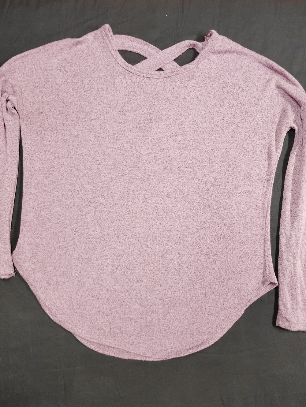 Rue 21 Soft Crisscross Back Long-Sleeve Top - Dusty Pink